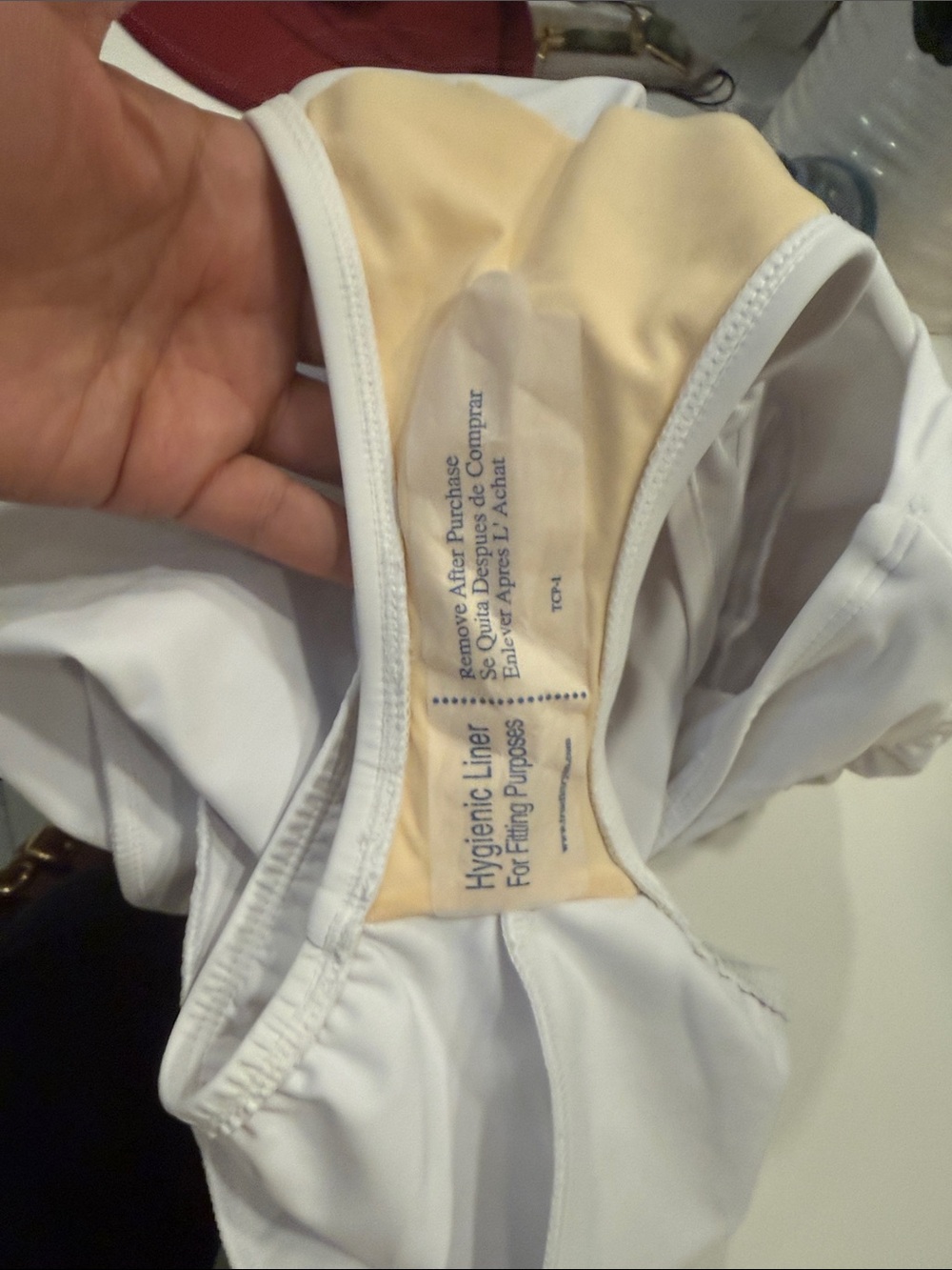 NWT Miraclesuit White One-Shoulder Mesh-Panel One-Piece Swimsuit - Picture 6 of 6